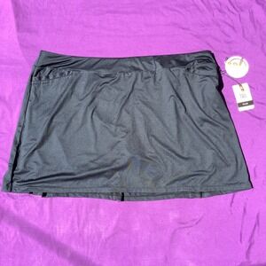 Tail White Label Plus UPF‎ 50 Tennis Skirt Skort Womens Size 3XL XXXL Onxy Black